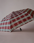 Classic Tartan Compact Travel Umbrella – Auto Open & Close Brolly