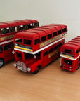 Vintage London Double Decker Bus, Retro Red Bus, City Sightseeing, Metal Ornament Antique
