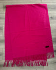 Fuchsia Soft Plain Cashmere Blend Large Unisex Winter Warm Scarf Shawl