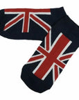 Union Jack British UK Flag Vintage Unisex Cotton Trainer Low Cut Socks