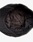 Men's Hat Check Wool Blend 6 Panel Flat Caps