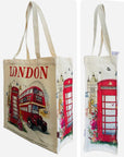 London Tote Bag Reusable Shopping Bag Cotton Shoulder Bag
