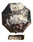 Ultra-Compact Cherry Blossom Floral Travel Umbrella | Lightweight Aluminium Frame (20cm)