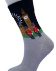 London Eye Westminster Abbey Guards Big Ben Socks, Seamless Novelty Fun Gift Socks