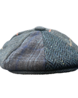 Newsboy Cap Tweed Flat Cap, Patchwork Wool Baker Boy Hat, Peaky Blinders Vintage Style Flat Cap, Gift for Him