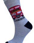 London Red Bus Double Decker Bus Socks, Novelty Fun Gift Unisex Cotton Socks