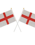 10 x England Flag Mini Hand Waving St George British Party Event England