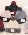 London Industry Cuffed Pompom Hat