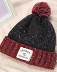 London Industry Cuffed Pompom Hat