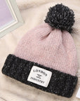 London Industry Cuffed Pompom Hat