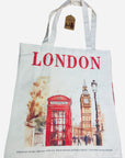 London Tote Bag Reusable Shopping Bag Cotton Shoulder Bag