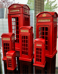 Vintage Retro Metal Iconic British Style London Telephone Box Booth Money Box Piggy Bank Saving Box