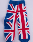 Unisex Seamless Union Jack Patriotic Cotton Rich Novelty Kids Socks 8-15 Years