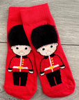 Unisex Seamless Red Royal Guard Baby Socks 0-4 Years
