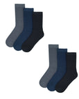 6 Pairs Light Soft Elasticated Fit Cotton Rich Mens Diabetic Socks