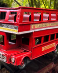 Iconic Nostalgic London Double Decker Open Top Red Bus Metal Ornament Gift Decor