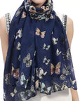 Colourful Butterfly Scarves Shawl Cover-up