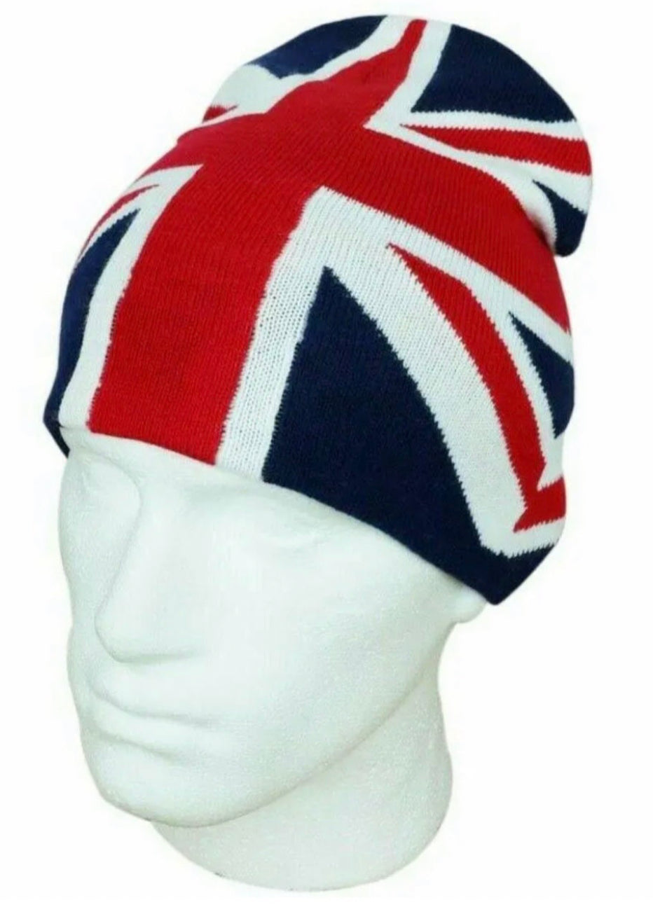 Union Jack British UK Flag Unisex Beanie Ski Hat