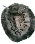 Women's Faux Fur Russian Cossack Bucket Hat Adjustable Winter Cap