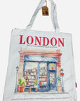 London Tote Bag Reusable Shopping Bag Cotton Shoulder Bag