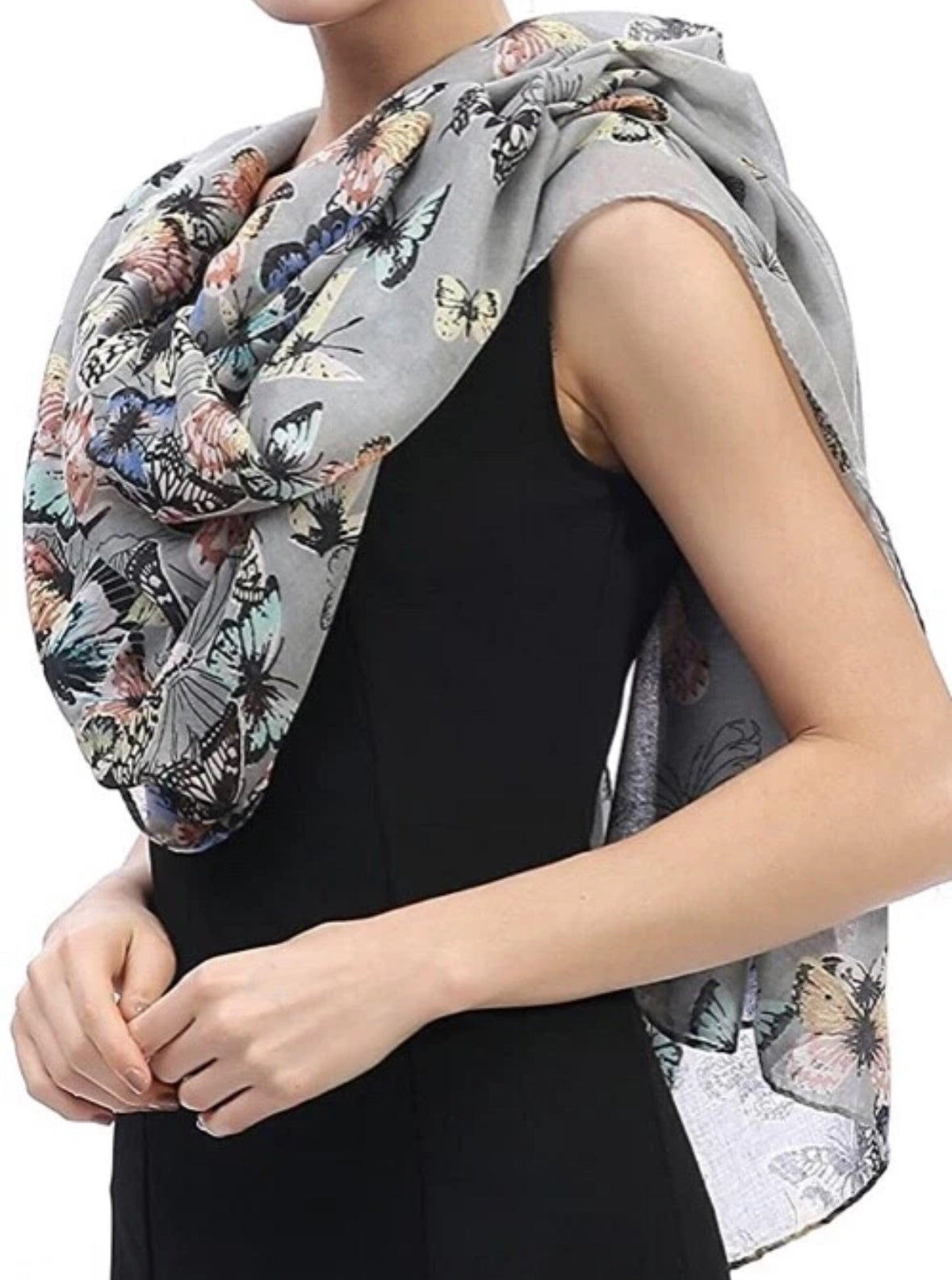 Colourful Butterfly Scarves Shawl Cover-up
