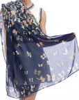 Colourful Butterfly Scarves Shawl Cover-up