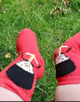 The Queen's Guard Design Red Baby Newborn Socks