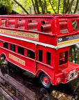 Iconic Nostalgic London Double Decker Open Top Red Bus Metal Ornament Gift Decor