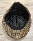 Traditional 6 Panels Cap Tweed Wool Blend Classic Flat Caps