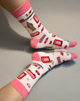 Seamless London Icons Cotton Rich Novelty Kids Socks 8-15 Years