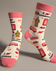 Seamless London Icons Cotton Rich Novelty Kids Socks 8-15 Years
