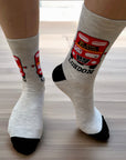 London Red Bus Double Decker Bus Socks, Novelty Fun Gift Unisex Cotton Socks