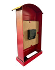 London Telephone Box Clock, Red British Table & Wall Metal Clock, Home Decor, Novelty Gift