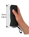 Ultra Compact Mini Black Umbrella, Pocket Small Lightweight Travel Umbrella