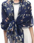 Colourful Butterfly Scarves Shawl Cover-up