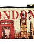 London Canvas Pouch – Souvenir Makeup Bag, Travel Coin Purse, UK Gift