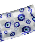 Evil Eye Design Silky Chiffon Satin Scarves