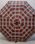 Classic Tartan Design Auto Open & Close Umbrella, Compact Travel Size Brolly