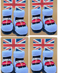4 Pairs Royal Guard Baby Socks, White, 0-6 Months