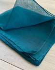Teal Green Chiffon Plain Lightweight Soft Silky Ladies Scarf Shawl Wrap