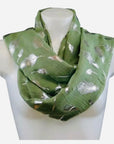 Feather Silver Foil Ladies Fashion Large Size Scarf Shawl Sarong Wrap