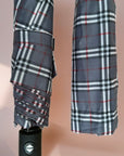 Classic Tartan Design Auto Open & Close Umbrella, Compact Travel Size Brolly