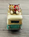 Vintage Style Floral Camper Van Ornament Tin Metal Retro Antique Home Decor