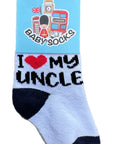I Love My Uncle Baby Socks 0-3 Years