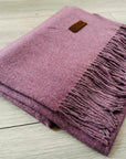 Purple Soft Plain Cashmere Blend Large Unisex Winter Warm Scarf Shawl
