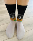 London Eye Westminster Abbey Guards Big Ben Socks, Seamless Novelty Fun Gift Socks