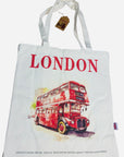 London Tote Bag Reusable Shopping Bag Cotton Shoulder Bag