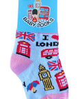 London Icons Baby Girl Newborn Toddler Seamless Gift Fun Socks, 0-4 Years