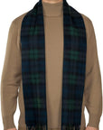 100% Lambswool Scottish Tartan Black Watch Scarves