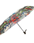 London Cityscape Auto Open/Close Umbrella | Compact Folding Travel Umbrella